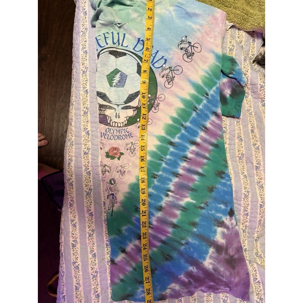 Vintage Grateful Dead T-Shirt size XL Tie Dye Olympic Velodrome Los Angeles 1990 - Picture 5 of 7
